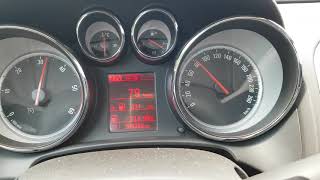 Opel Astra J 2.0 cdti automat 0-100 Acceleration