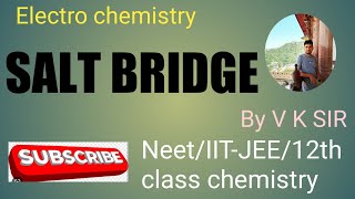 Salt bridge electrolysis/ electrochemistry/12th class/Neet IIT-JEE/#viralvideo #chemistry #education