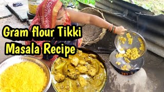 Gram flour Tikki Masala Recipe/Besan Tikka Recipe/Besan Tikka Masala/Besan Sabzi #ayushicookingvlogs