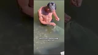 This man's fish gave him something he never expected #animals #shortsvideo #fish