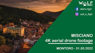 La frazione Misciano del comune di Montoro - 4K aerial drone footage