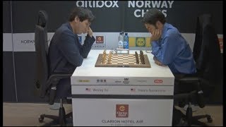 BIG BLITZ GAME OF TOP GM US!!! WESLEY SO VS HIKARU NAKAMURA | BLITZ CHESS 2017 - NORWAY CHESS 2017