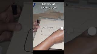 Membuat topeng cool dari kardus#cardboard #kardus #kreatif