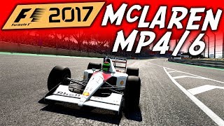 F1 2017 MCLAREN MP4/6 AT BRAZIL! (F1 2017 Classic Cars Gameplay)