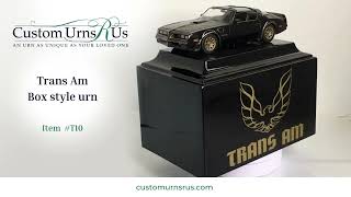 Trans Am Fiberglass Box Cremation Urn  - T10