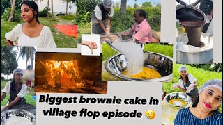 Biggest brownie in village🤯| Giant brownie| Oreo brownie|brownie recipe#oreocake #brownie #youtube