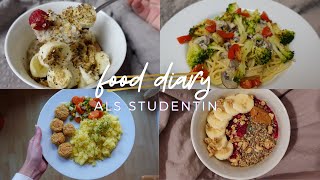 FOOD DIARY ALS STUDENTIN | Was ich an 3 Tagen esse 🥑🍕