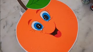 How to make Fancy dress Orange fruit / Fancy dress Orange fruit making idea / Orange fruit props