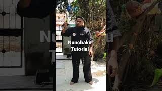 Learn nunchaku  skill at home (beginner part 1)#nunchaku#Shorts