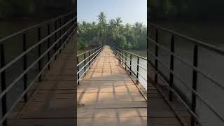 Wooden foot bridge over river | Udupi |#karnatakatourisim #incredibleindia #udupitourism