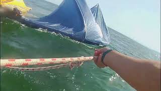 Rescate Bahia Alfacs Kitesurfista