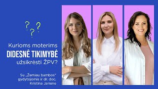 Kokioms moterims didesnė tikimybė užsikrėsti ŽPV?| dr. doc. Kristina Jarienė