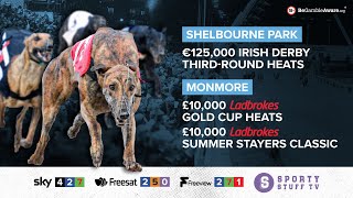 Irish Derby Heats & Ladbrokes Gold Cup/Summer Stayers Classic Heats | Live Greyhound Racing | RPGTV