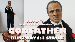 BLITZWAY THE GODFATHER 1/4 Statue Figure Don Vito Corleone Marlon Brando The Italian Mafia Boss