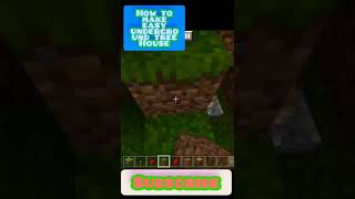 Minecraft how to make easy and nice tree House underground #DJHARSHITGAMING