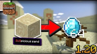 Sand gives you a diamond Minecraft 1.20