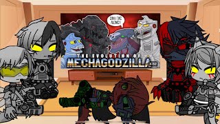 All mechagodzilla react to evolution of mechagodzilla (animated)