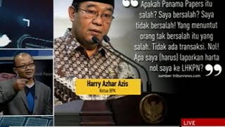 ICW Melaporkan Ketua BPK, Harry Azhar Azis Ke KPK Terkait 'Panama Papers'.