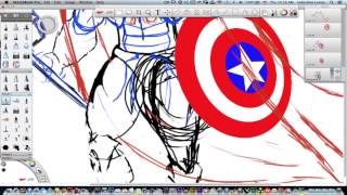 Captain IronThor On Wacom Cintiq ScreenFlow