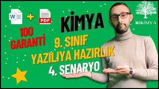 🔴💯Kimya 9. Sınıf 1. Dönem 2. Yazılıya Hazırlık - 4. Senaryo💯