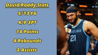 David Roddy Summer League Highlights vs Philadelphia 76ers