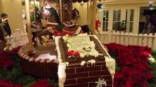 Walt Disney beachclub hotel Gingerbread carousel Christmas 2016