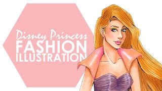 Fashion Illustration - Rapunzel