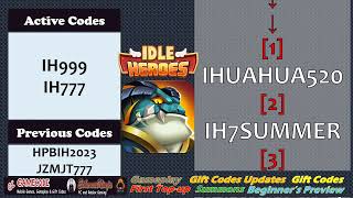 3rd New Gift Code Update Idle Heroes