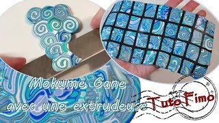 Tutoriel Fimo: J'expérimente l'extrudeuse pour un Mokume Gane