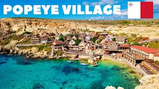 Things to do in Malta: visit Popeye Village (winter time) | 4K Walking Tour