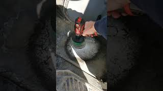 Cleaning salt stained vinyl floor