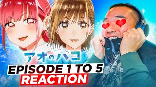 CHINATSU VS HINA WAIFU WAR IS INSANE!! | Blue Box Episode 1, 2, 3, 4 & 5 REACTION [アオのハコ アニメ リアクション]