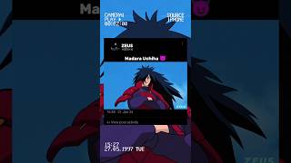 Madara Uchiha 😈🔥 #anime #naruto