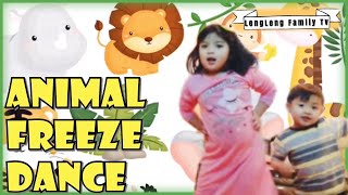 Animal Freeze Dance | #FreezeDanceChallenge | LengLengfamilyTv