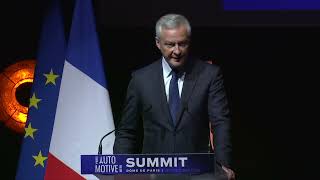 Discours de Bruno Le Maire au #ParisAutomotiveSummit