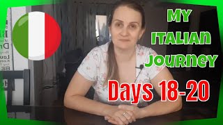 "Italian from zero in 90 days" challenge. My learning journey. Days 18-20