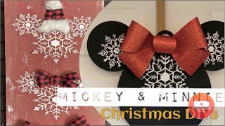 BRAND NEW ❤️🖤❤️ Mickey & Minnie #DollarTreeChristmas DIYs / Make your own Disney home decor