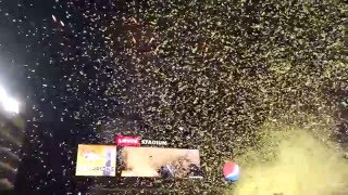 Super Bowl 50 Final Confetti and Fireworks