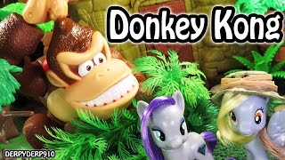 Monkey Business 1: World of Nintendo Donkey Kong Jakks Pacific Action Figure MLP Toy Review Parody