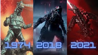 EVOLUTION OF MECHAGODZILLA IN MOVIES AND CARTOONS(1974-2021)