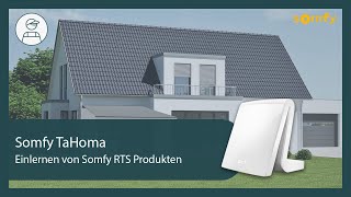 TaHoma - Einlernen von Somfy RTS Produkten | Somfy