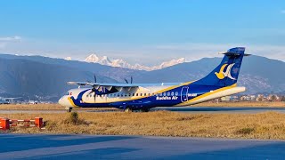 Buddha air ATR taking off from TIA #Nepal   aviation