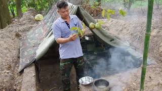 Survival Skills How to Dig a Fire Pit and Brew Herbal Medicine in the Wilderness