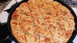 9 kat el açması  börek((HATAY USULÜ OCAK KÖMBESİ)) tavuk etli bol soğanlı misss gibi börek‼️