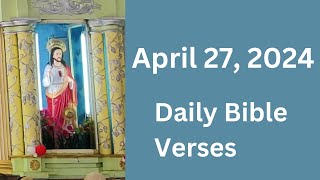 April 27 Daily Bible Verses, Verse of the day, todays verse 2024