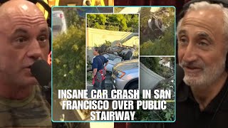 Insane Stolen Car Crash In San Francisco Over A Public Stairway “CRAZY” | Joe Rogan