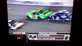 2008 Coke Zero 400 Jeff Gordon Spins Out And The Big One And Finish And Kyle Busch Wins