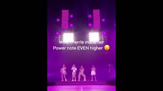 When Perrie made her Power note EVEN higher #perrieedwards #littlemix #power