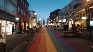 rainbow street reykjavik iceland