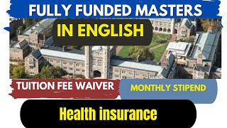 Fully funded Master in English| Tuition waiver + stipend